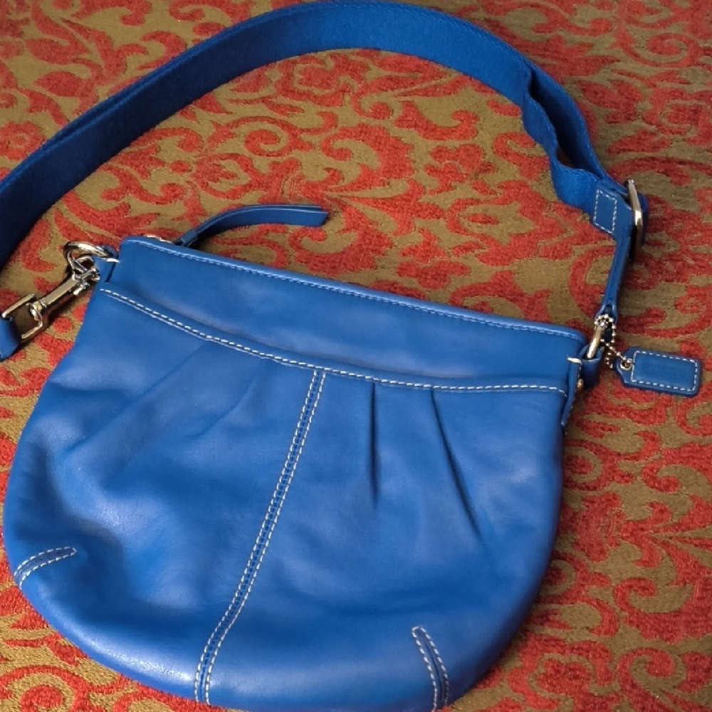 Coach Vibrant Blue Crossbody Bag